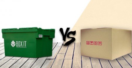 Buy cardboard boxes for moving or renting plastic